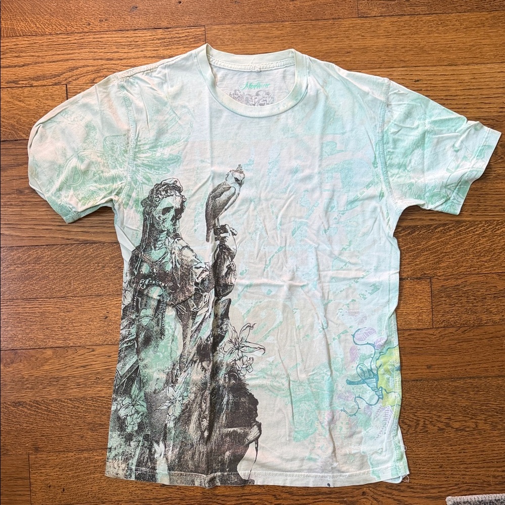 Mint Green Graphic Crewneck T-Shirt